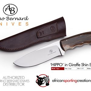 "Hippo" in Giraffe Shin Bone