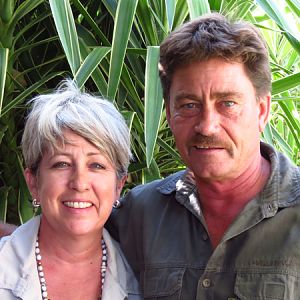 John and Juliana, Hosts at Westfalen Hunting Safaris