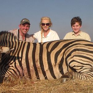 Hunt Zebra in South Africa