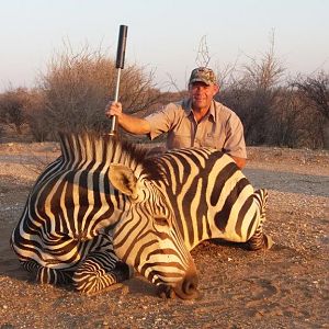 Hunt Zebra in Namibia