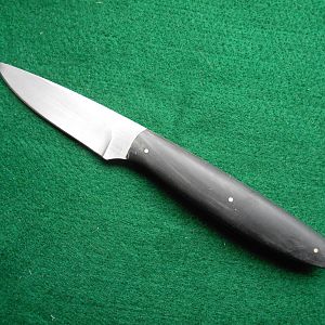 Field Scalpel with buffalo horn scales / 2 3/4 N690 blade