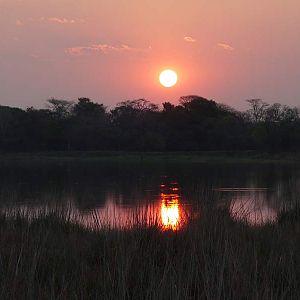 Sunset Zambia Nature