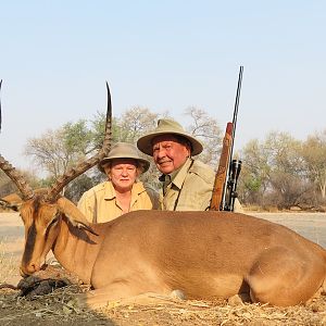 Hunting Black-faced Impala Nambia