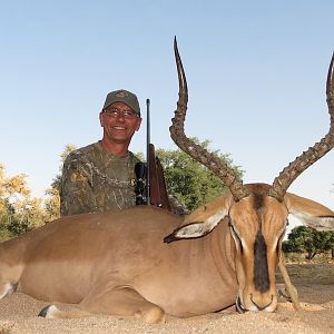 Hunting Black-faced Impala Nambia