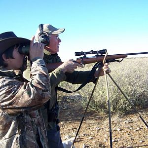 Hunting in Namibia using Shooting Stick