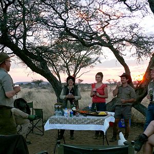 Having snacks & Sundowner Namibia