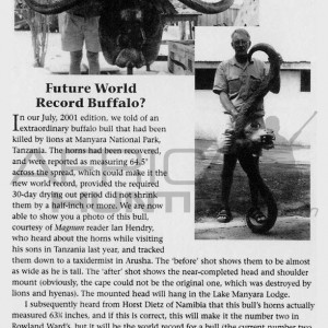 Futures World Record Buffalo?