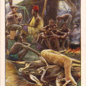 Hunting in Africa tobacco card