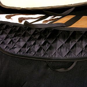 Custom made Rifle cases with African Backskins