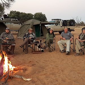 Fly camping and the lions came to visit that night, right at our tents & some brilliant roaring!