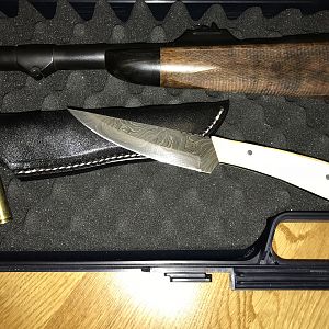 Heym Express 375 H&H Rifle & Hunting Knife