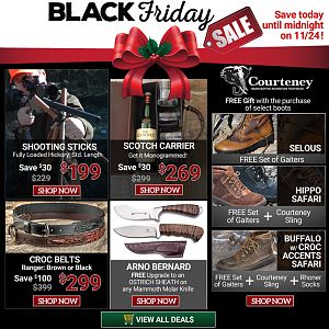 BLACK Friday Sale on Safari Gear