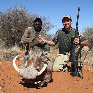 Hunting Warthog in Namibia