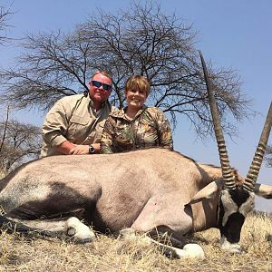 South Africa Huntng Gemsbok