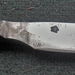 Knife made out of a railroad spike