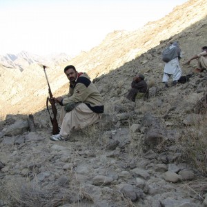 Holding my 7mm BRNO - Ibex hunt Pakistan