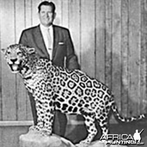 C.J. McElroy with Jaguar in 1965, Founder of Safari Club International