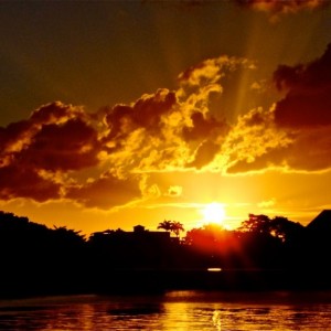 Sunset in Mauritius