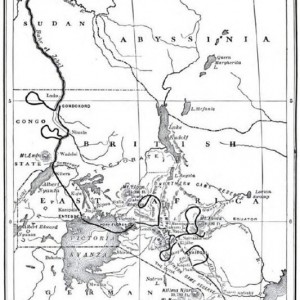 Theodore Roosevelt, map of safari expedition