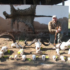 Trophies of my 18 day hunting safari