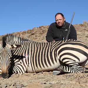 Hunt Hartmann's Mountain Zebra in Namibia