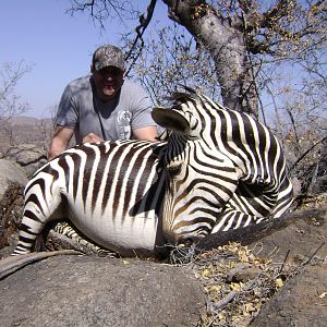 Hunting Burchell's Mountain Zebra