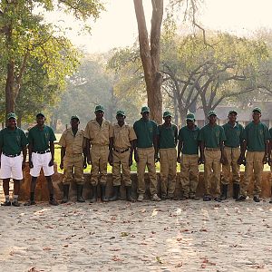 Lodge & hunting team in Zambia