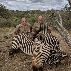 Hartmann's Mountain Zebra Hunting in Namibia