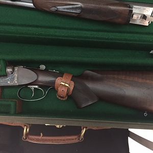 William Douglas and sons .470 NE Double Rifle in case