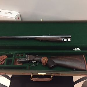 William Douglas and sons .470 NE Double Rifle in case