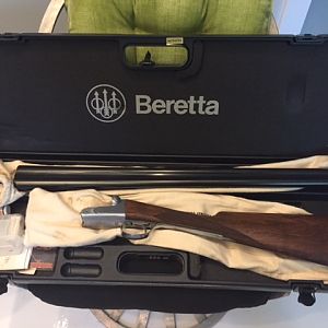 Beautiful Pair Beretta 471 Sliver Hawk Double Rifle
