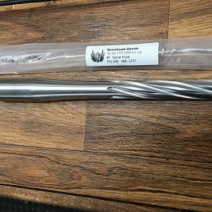 Spiral fluted stainless steel Benchmark barrel