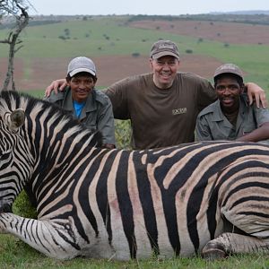 Burchell's Plain Zebra Hunting In Namibia