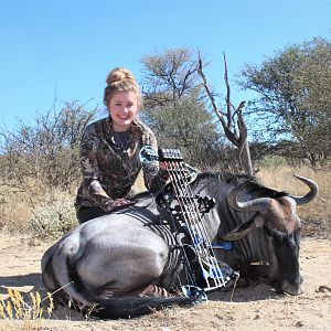 Emily and her Wildebeest