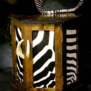 Sable & Zebra Pedestal Custom Base Taxidermy