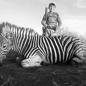 Hunting Burchell's Plain Zebra in South Africa