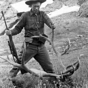 Jack O'Connor with Elk in Wyoming in 1944