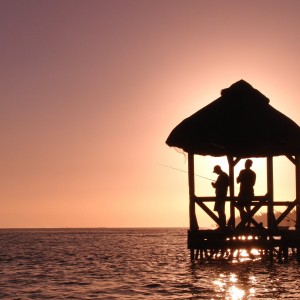Idian Ocean sunset at Moevenpick Resort in Mauritius