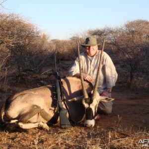 Oryx hunted in Namibia