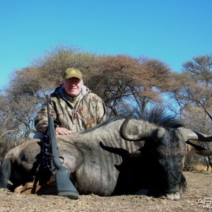 Blue Wildebeest hunted in Namibia
