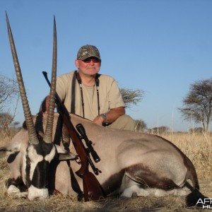 Oryx hunted in Namibia