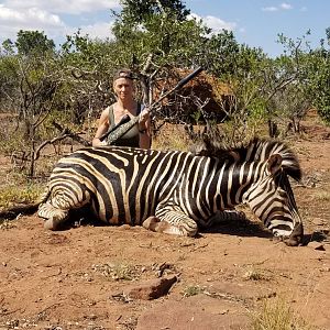 Hunting Burchell's Plain Zebra in South Africa