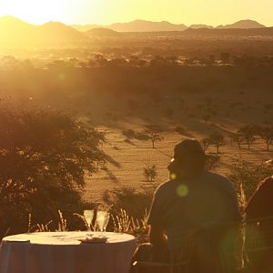 Sunset in Namibia