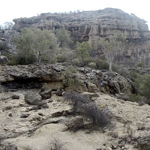 View from above of Leopard Canyon