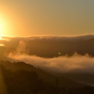 Winter sunrise over the Great Fish River valley