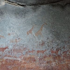 Cave paintings in Zimbabwe