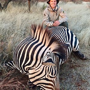 South Africa Hunting Hartmann's Mountain Zebra