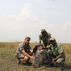 Hunting Burchell's Plain Zebra in Namibia