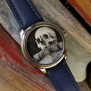 Scrimshaw Art on a watch