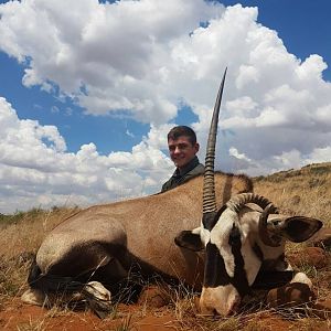 Unuasal oryx curled horn